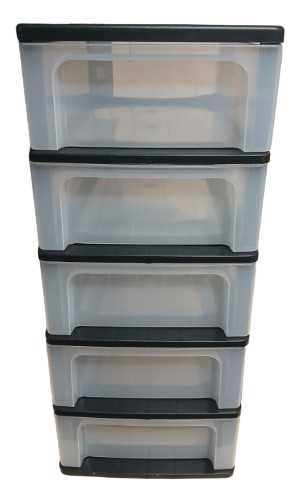 Iris Ohyama, Komoda, organizer plastikowy 60x35x26 [cm], 5 szuflad