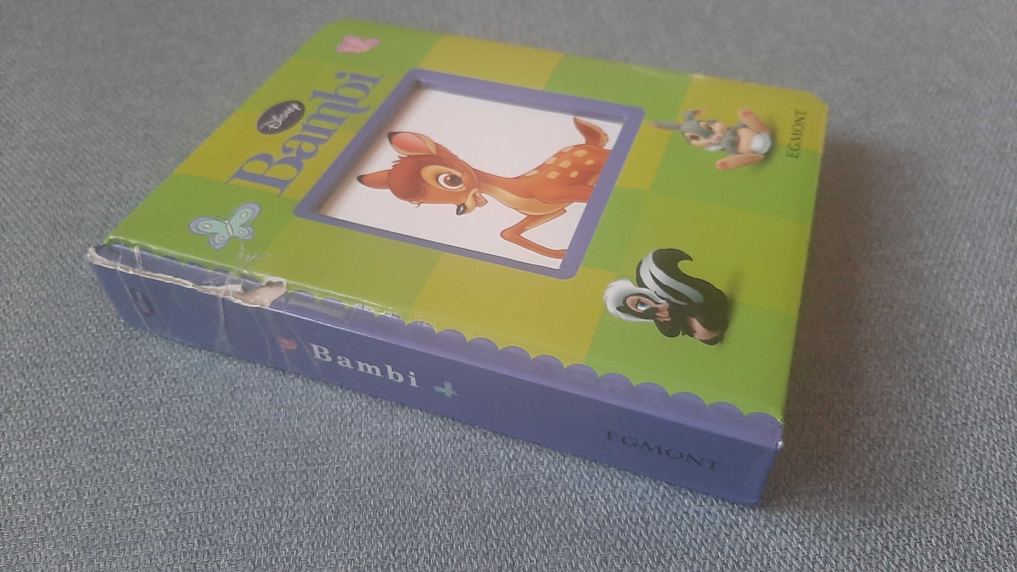 Bambi Disney książeczka z okienkiem tekturowe strony