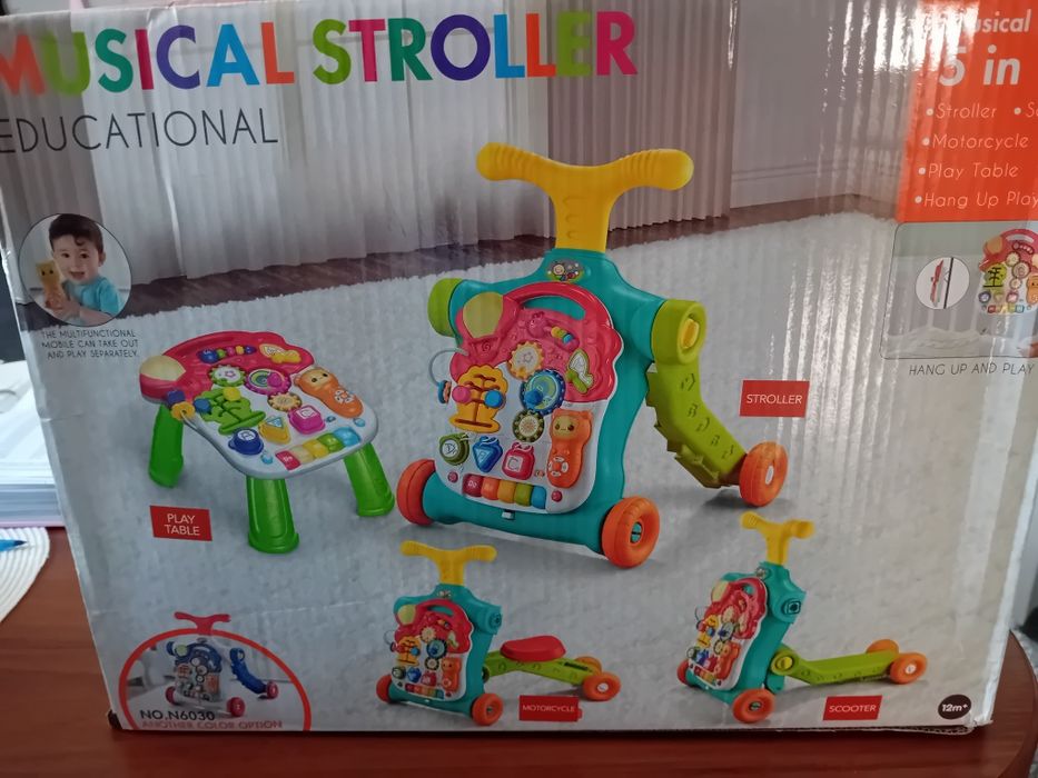 Pchacz chodzik jeździk 5w1