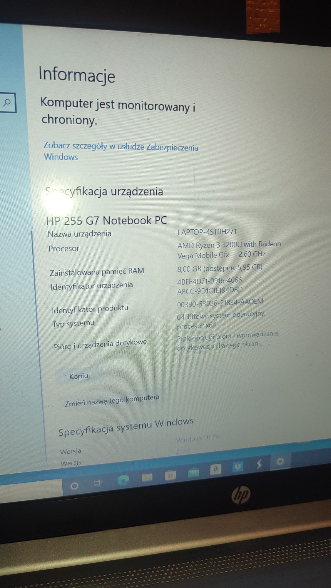 Laptop HP| hp 255g7 notebook pc