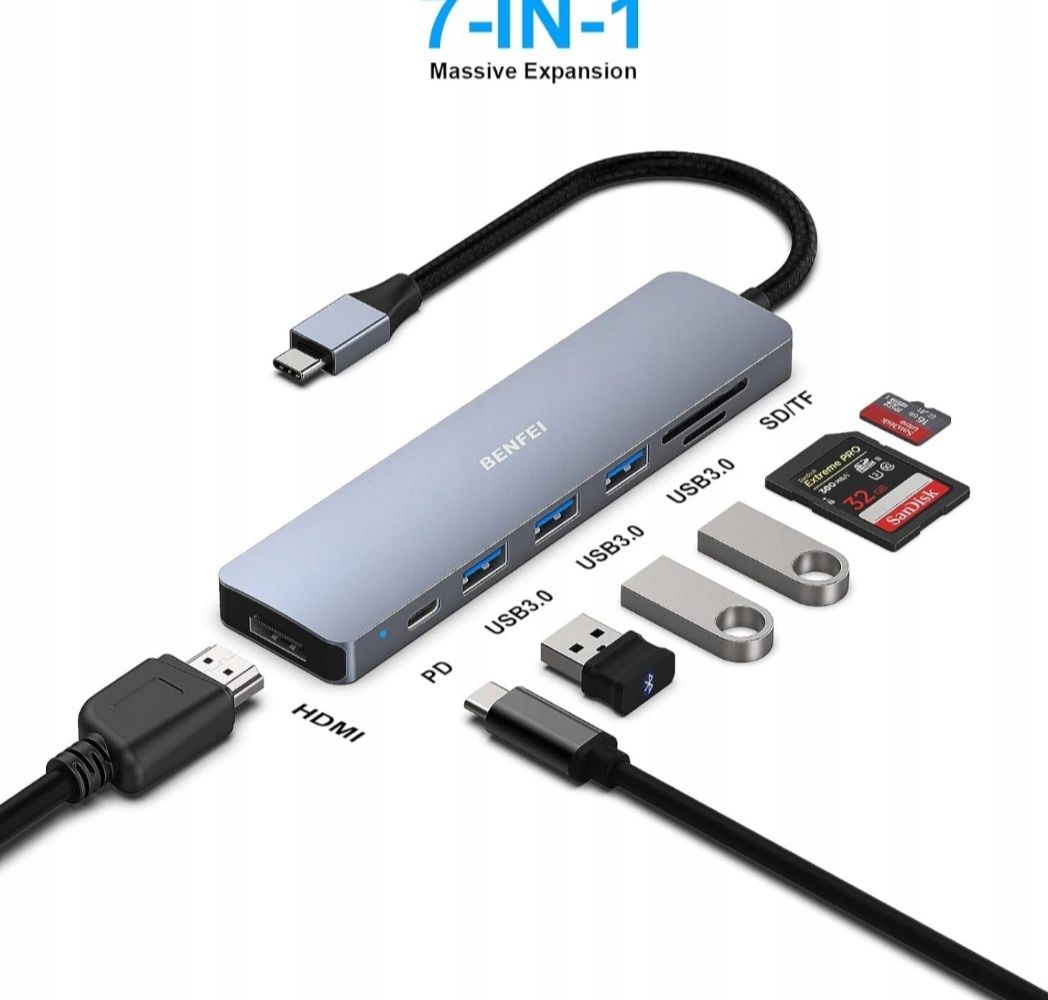 Adapter Hub USB Benfei 0235
