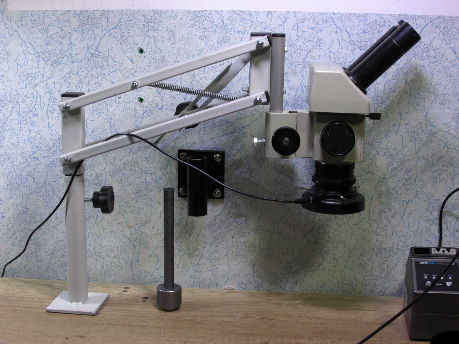 Бинокулярный микроскоп МБС-9 фокусное 180мм