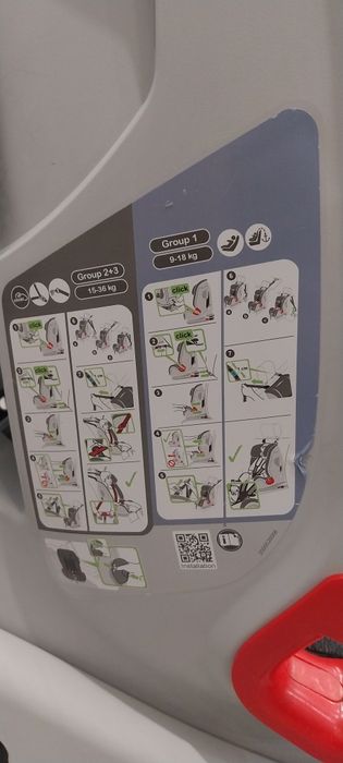 Fotelik samochodowy Britax 9-36 kg ISOFIX