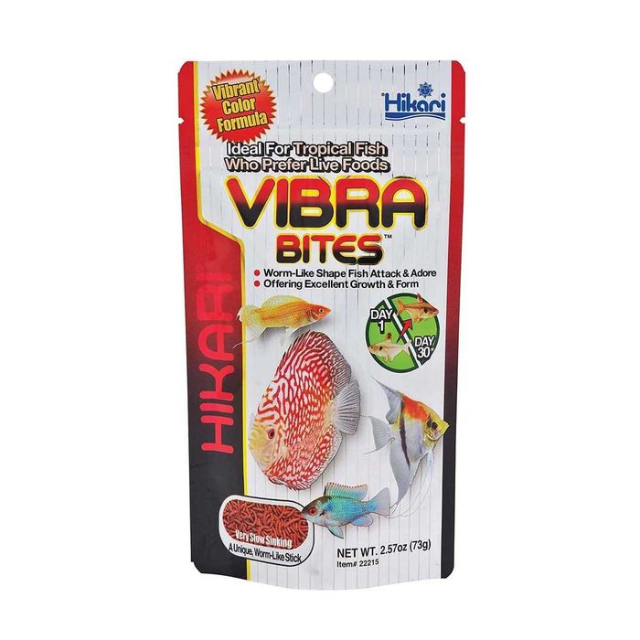 Заміна живих кормів для рибок! Hikari Tropical Vibra Bites (Японія)