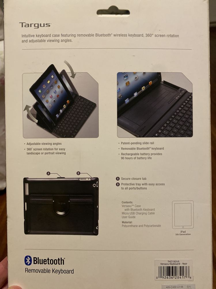 Klawiatura bluetooth etui Ipad air 5 generacji