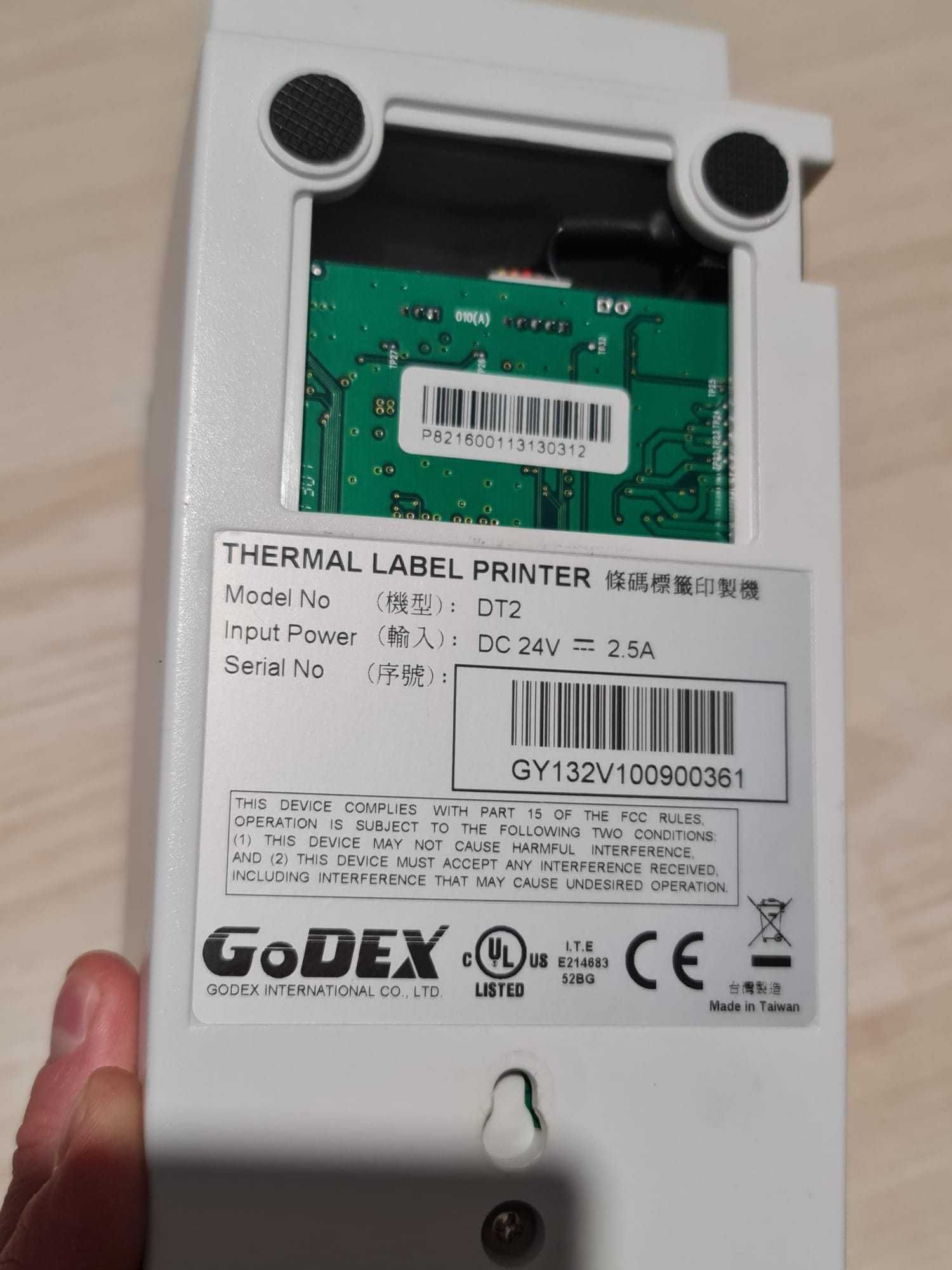 Godex DT2 drukarka termiczna etykiet + gilotyna
