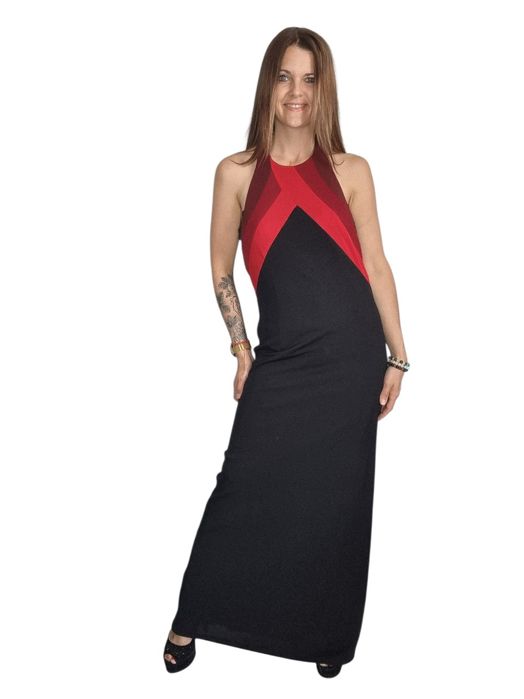 Czarno Bordowa sukienka angie rozmiar M/L