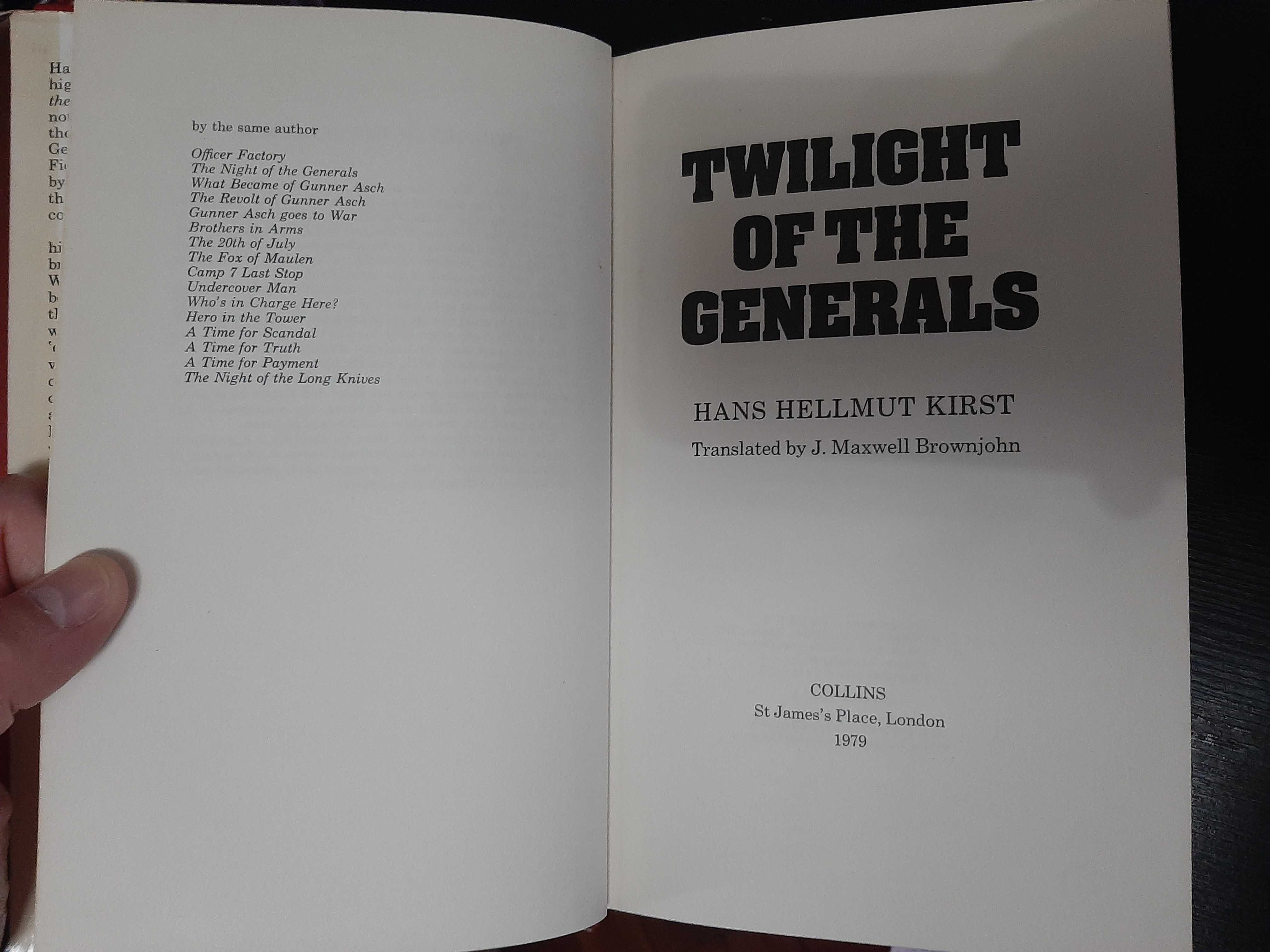 H. H. Kirst – Twilight of the Generals