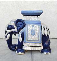 Большой декоративный керамический слон xx век.