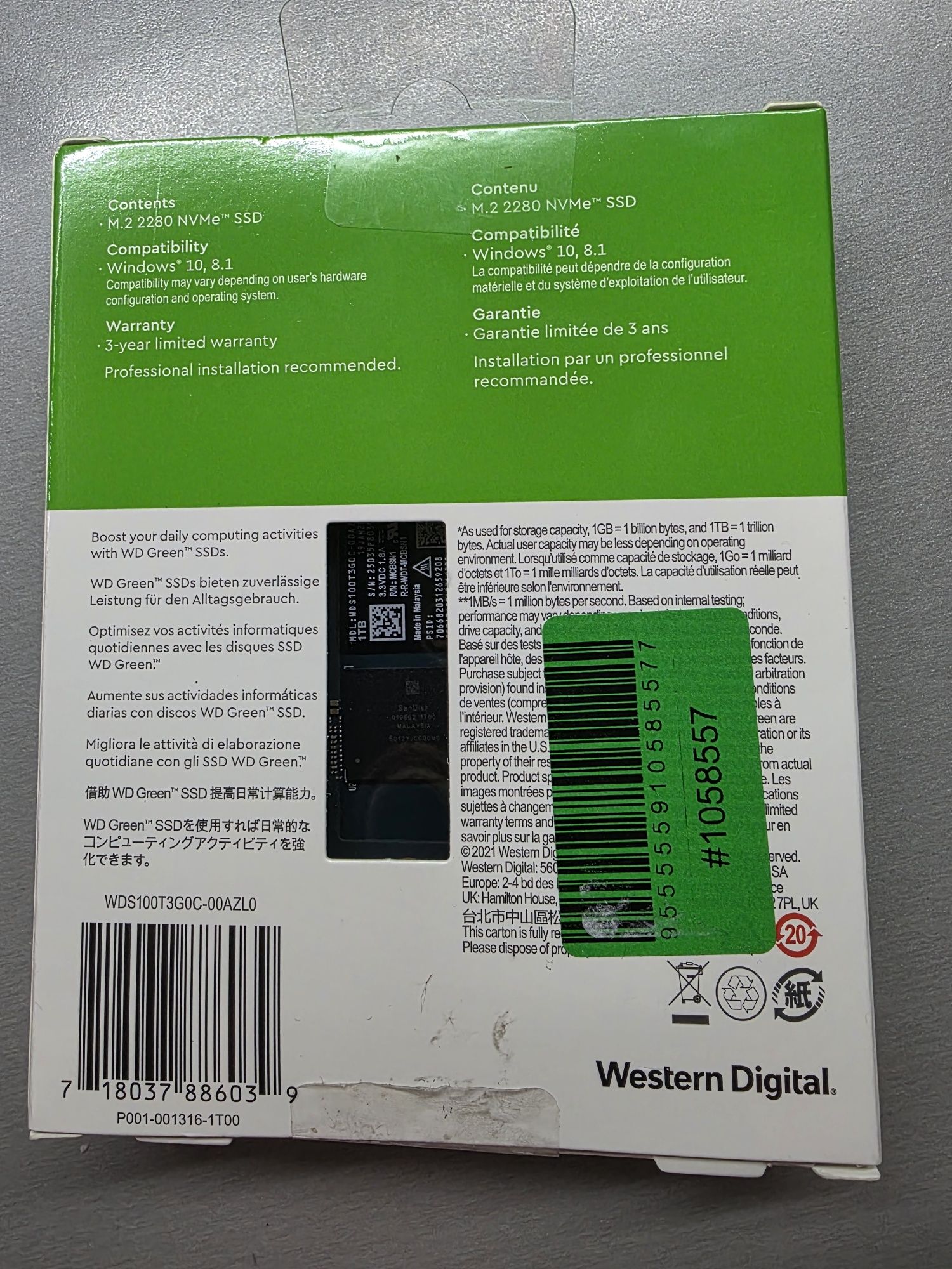 Dysk SSD 1 TB ,Nowy.