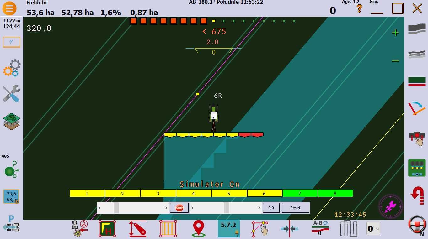 Hydrauliczna nawigacja RTK do John Deer 6xxx