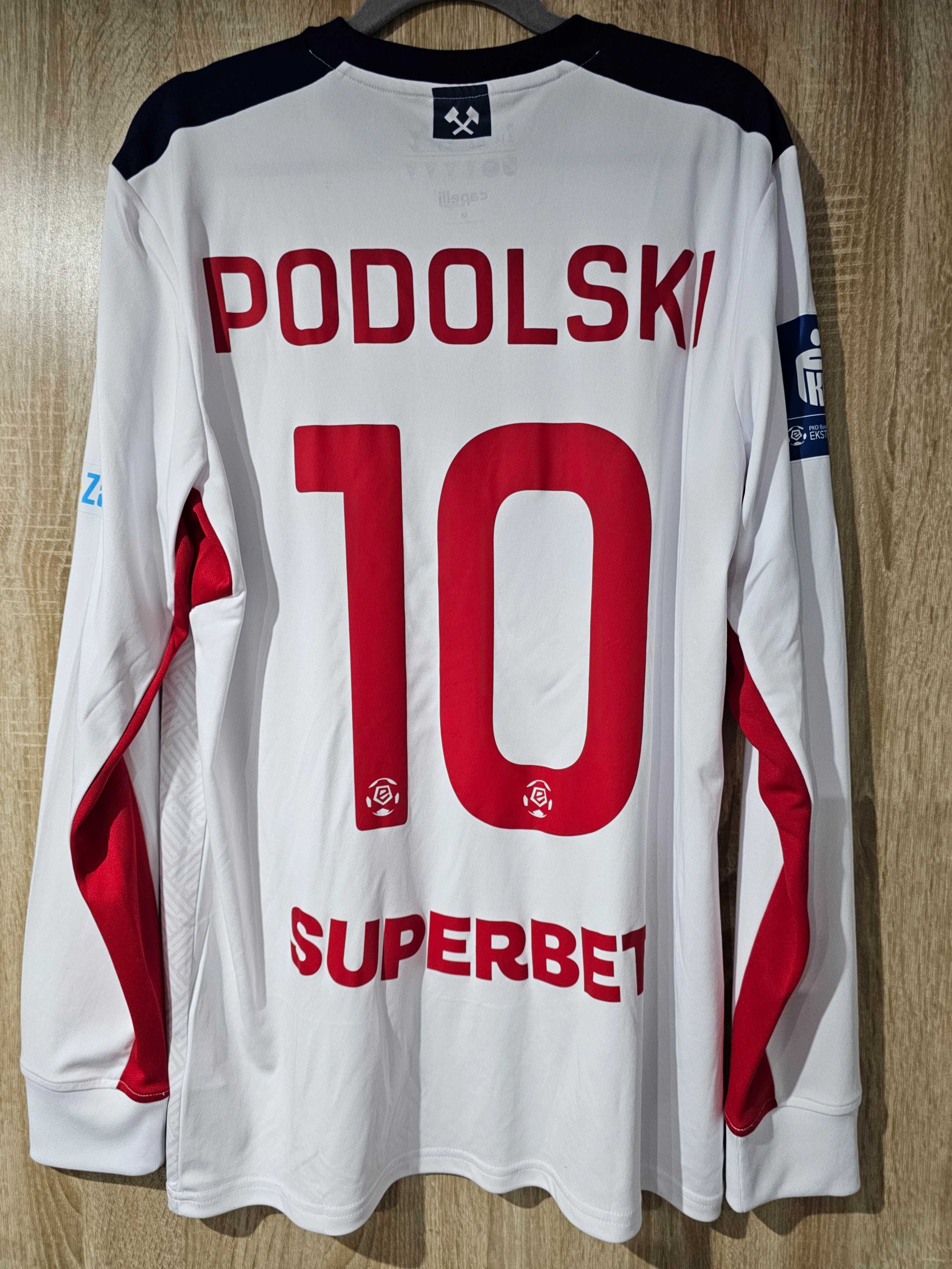 Wymiana Koszulka meczowa Górnik Zabrze 10 Lukas Podolski Long Capelli