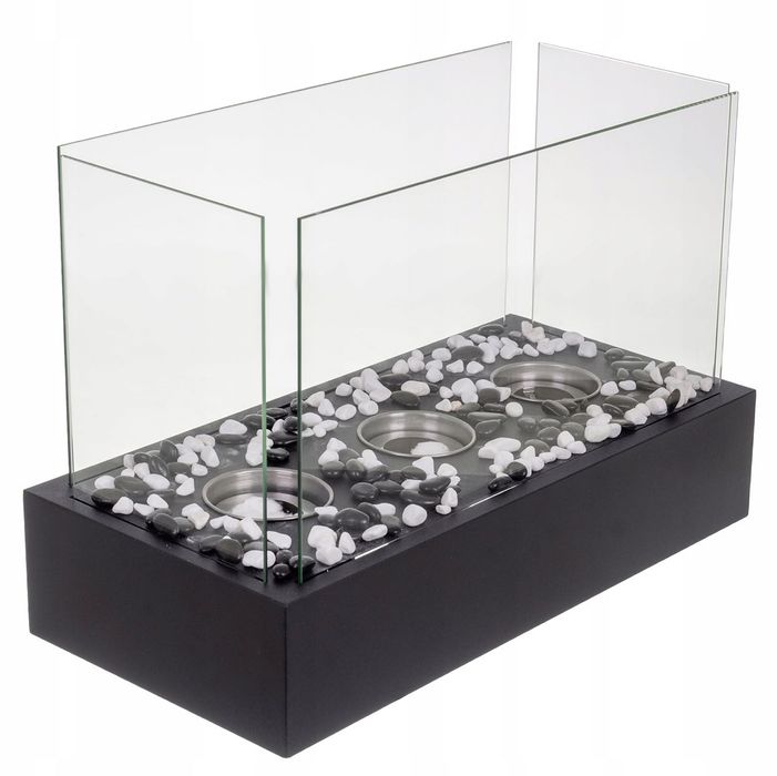 Biokominek wolnostojący do domu i na taras bezdymny 45x29x20,5cm