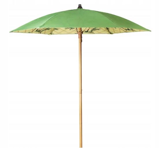 IKEA SOLBLEKT parasol ogrodowy 185cm PALMY (IKEA: 179,99 ZŁ) Nowy!
