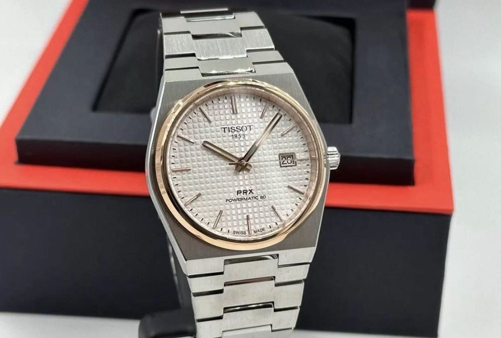 Чоловічий годинник Tissot PRX Powermatic GOLD мужские часы тиссот