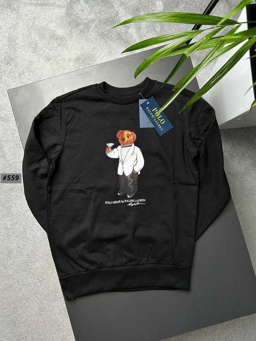 Новый Свитшот Ralph Lauren Alco Bear Черный › Кофта Ральф Лоурен Поло