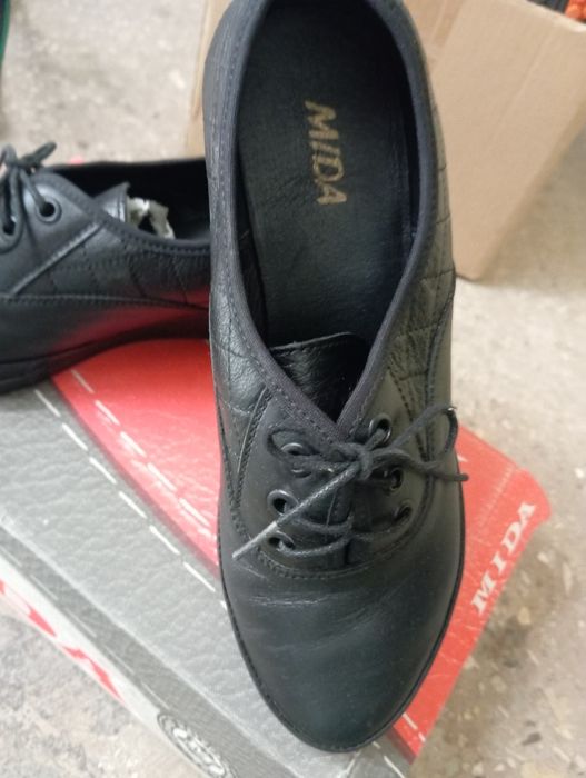 Туфли Mida Мида кожаные на танкетке  , 38 размер как новые