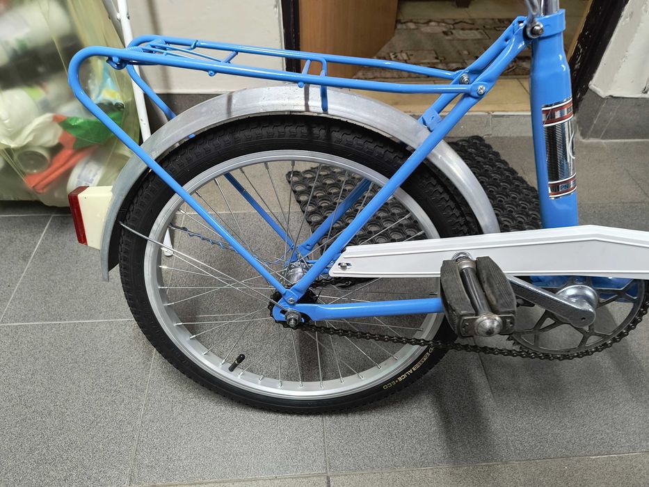 Rower składak, polski klasyk, po renowacji, FLAMING.