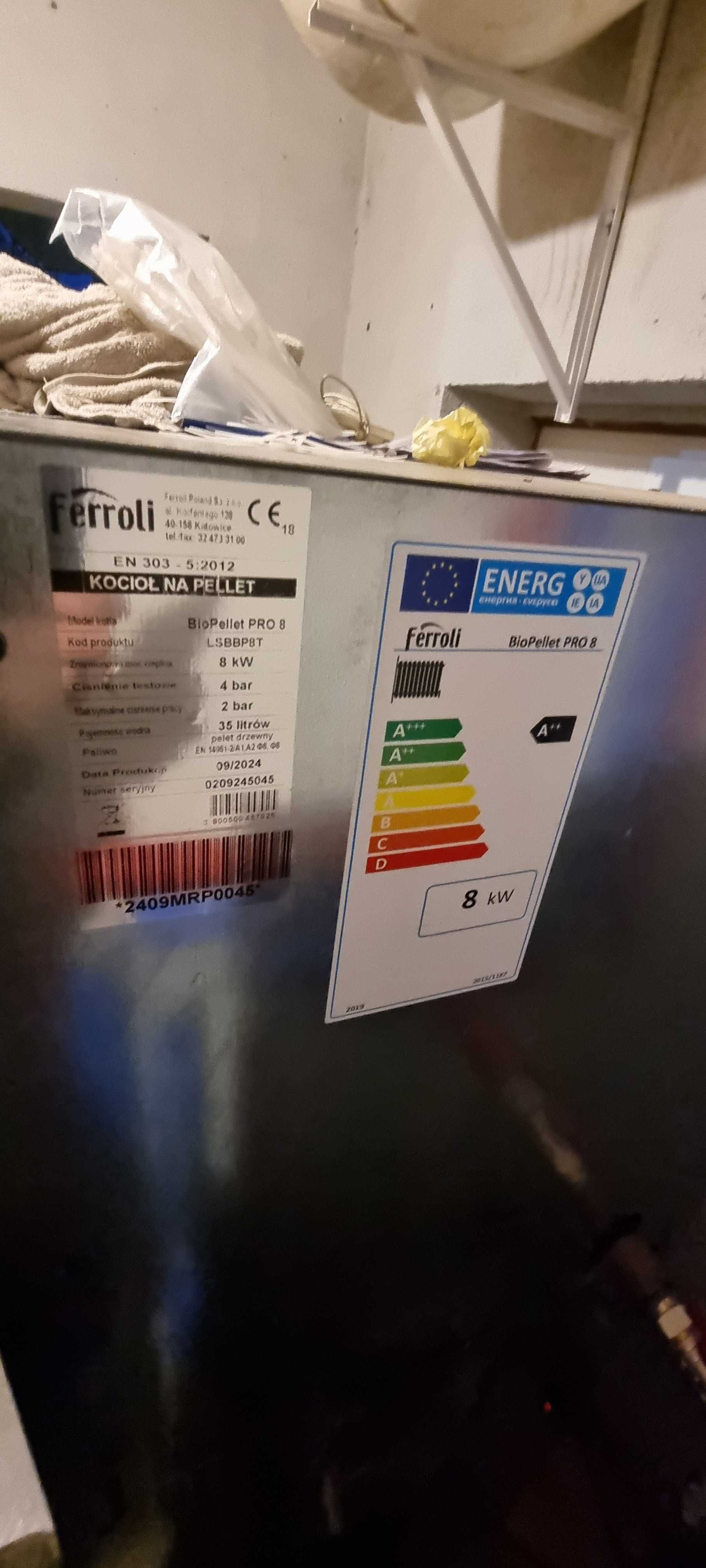 Kocioł pelletowy peleciak piec FerroliBioPellet 8