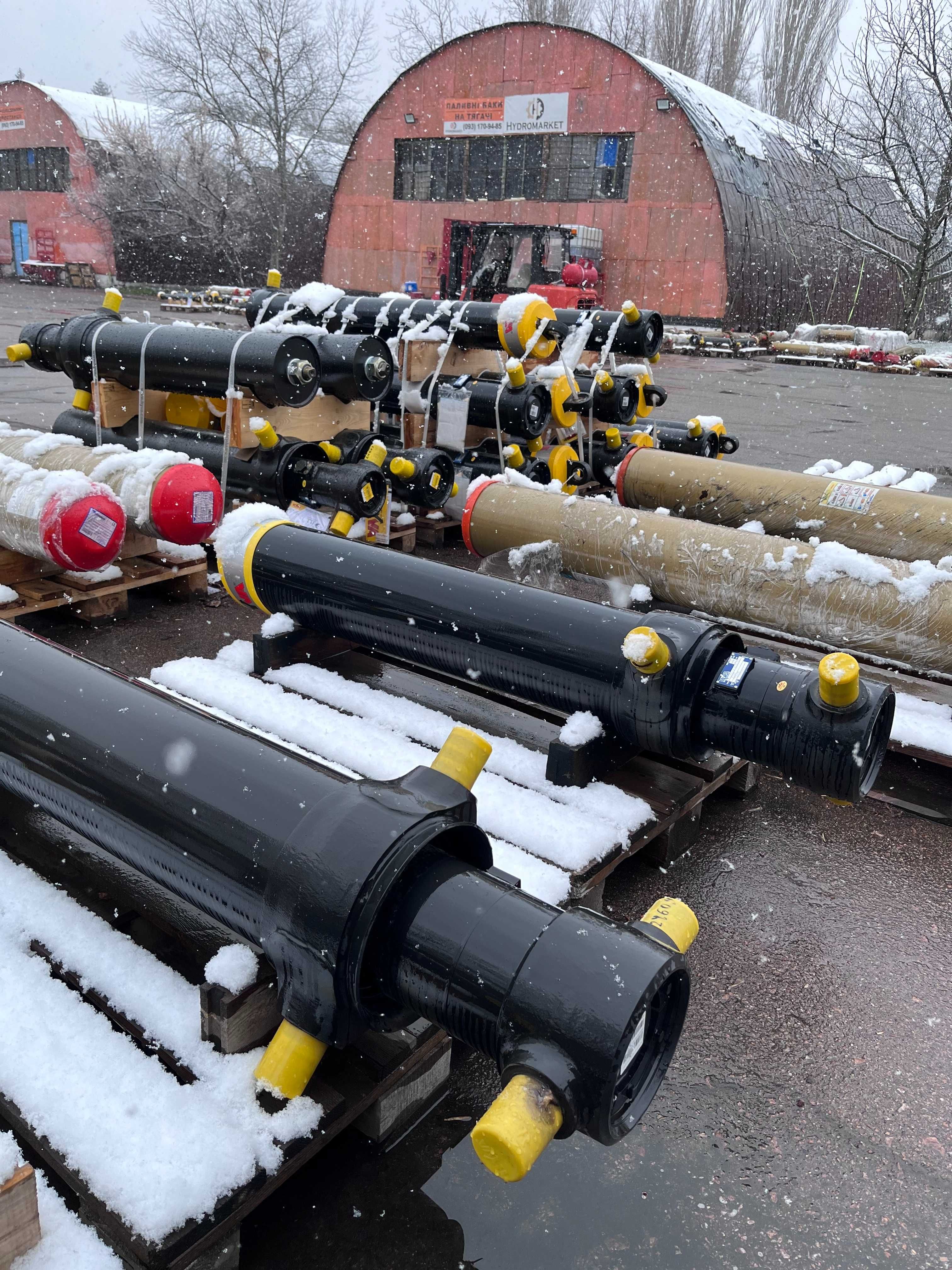 Підкузовні гідроциліндри підйому кузова HYVA різних розмірів оригінал