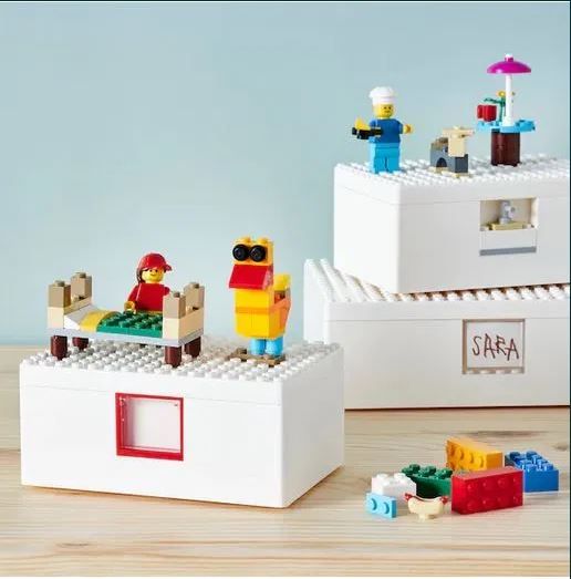 Klocki LEGO zestaw Ikea BYGGLEK 201 elelemtów + separator klocków