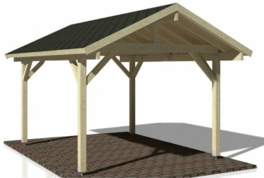 #Promocja Wiata garażowa, altana, carport 400x400 Impregnacja w cenie