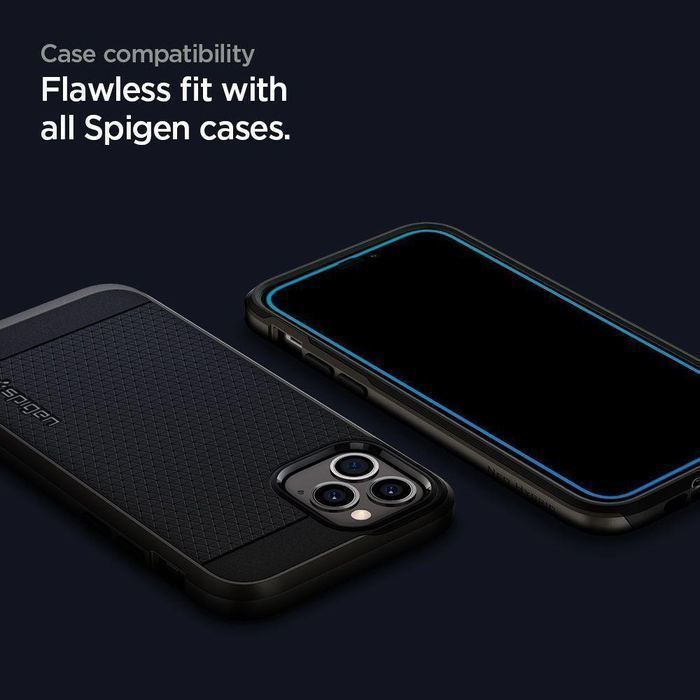 Szkło Hartowane Spigen Glass FC do iPhone 12 Mini - Przezroczyste 9H