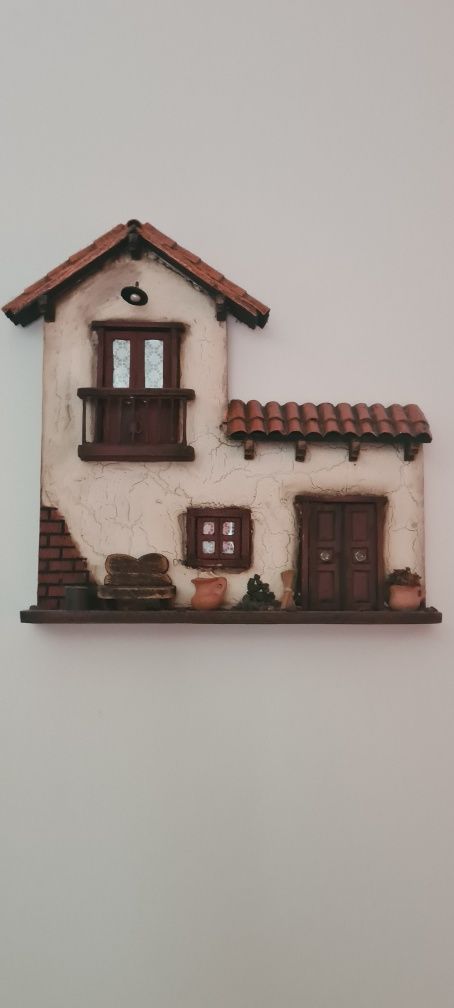 Conjunto 3 casas decorativas de madeira