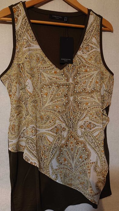 Женская блуза Cortefiel L XL 48 50 блузка топ футболка майка вискоза