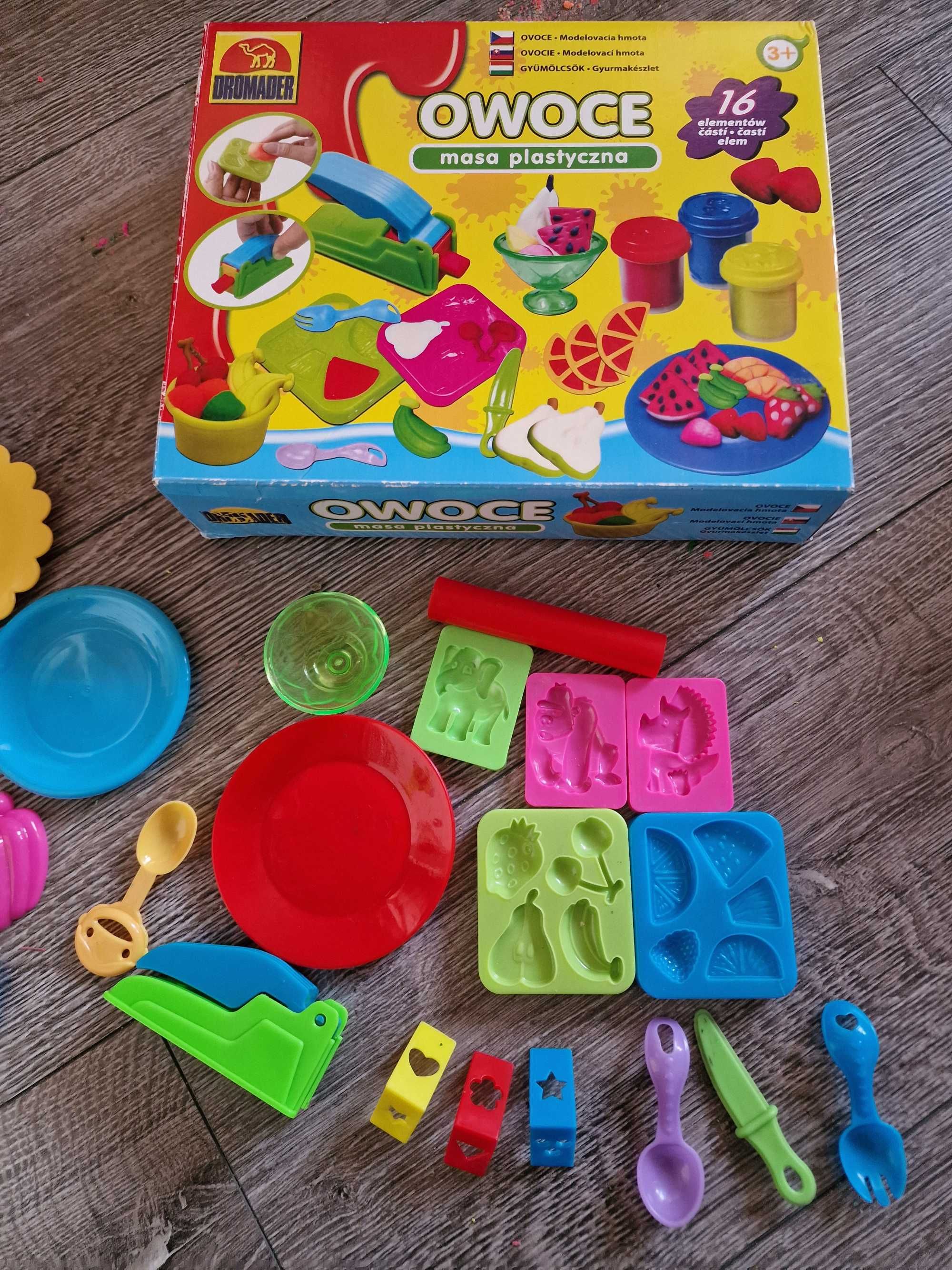 Play doh i inne duży zestaw do zabawy ciastoliną, alfabet, foremki