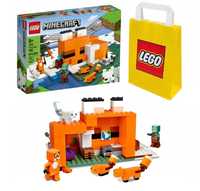 LEGO Minecraft - Siedlisko Lisów (21178) + Torba Lego + Katalog PDF