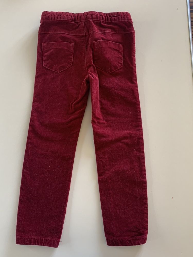 Spodnie bordowe slim fit Reserved