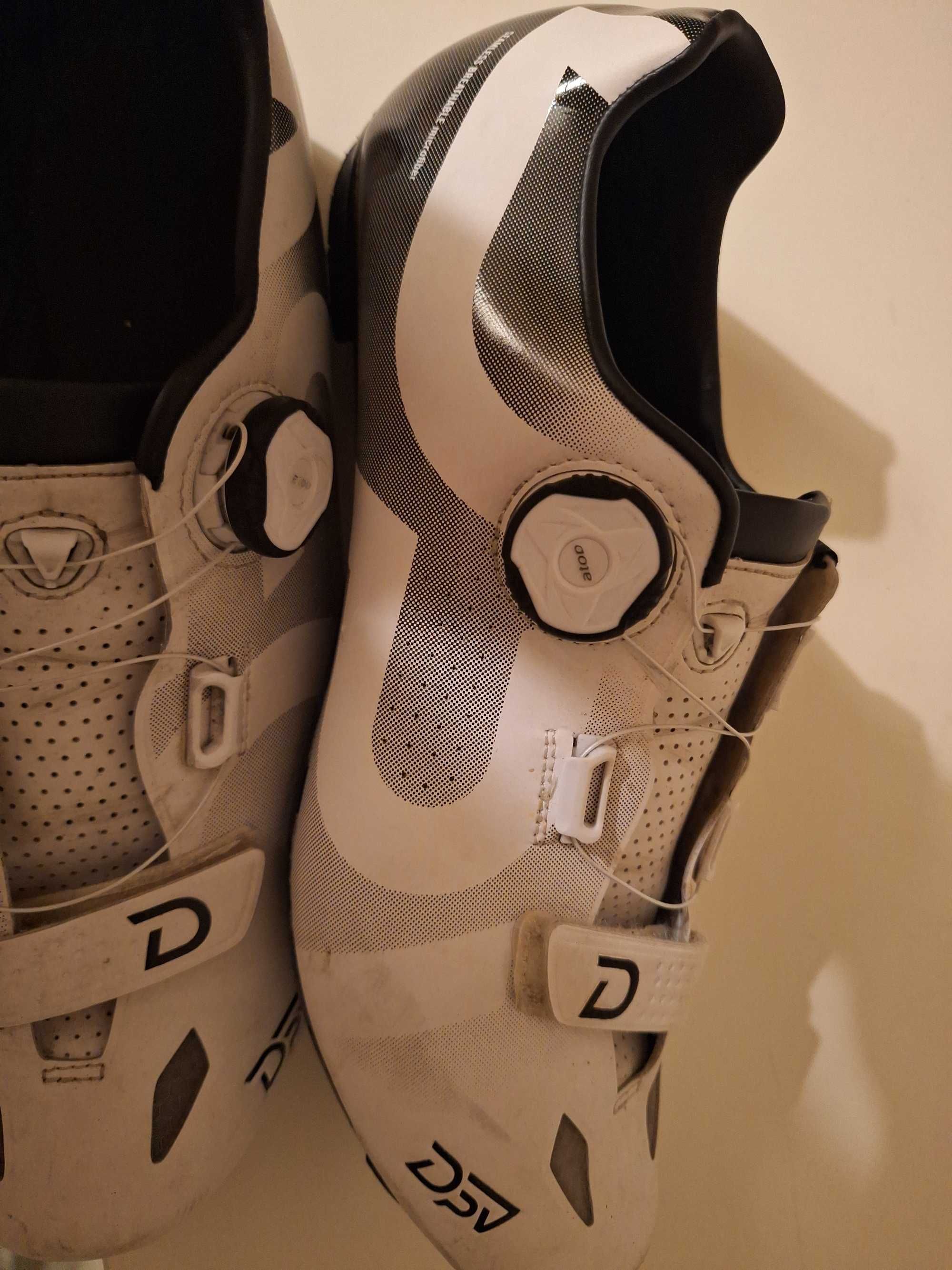 Sapatos/sapatilhas ciclismo DPV CaleusRoad n°44 -usadas aperto rapido