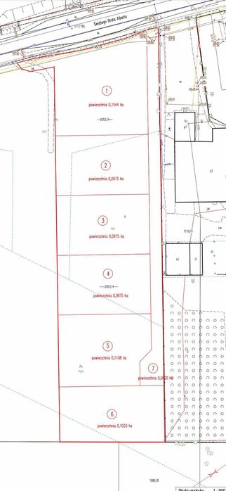 Oferuję Państwu 6 atrakcyjnych działek w Imielinie  - pow. od 975 m²