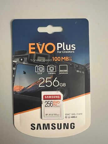 Karta Pamięci Samsung EVO Plus 256 GB - NOWA - 3 SZTUKI