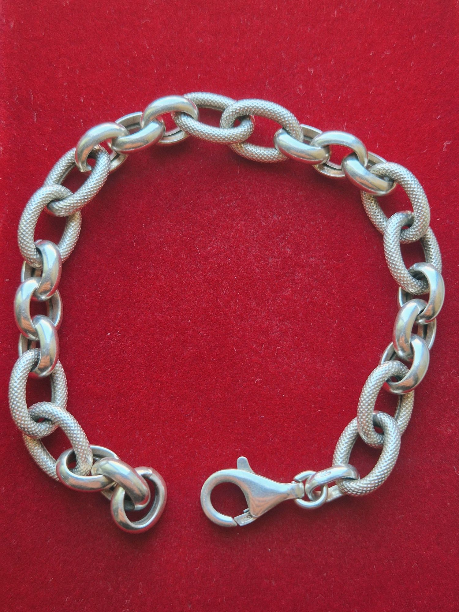 Pulseira em prata com 19 cm