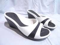 CROCS Sassari r.38 [7] Klapki na koturnie NOWE