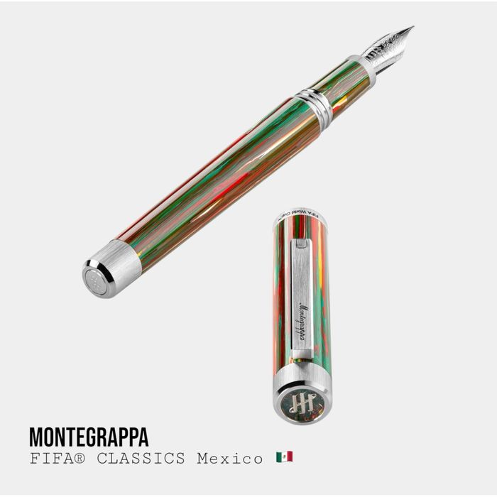 Пір’яна Ручка Montegrappa FIFA Mexico | Ліміт 100 шт | 14K золоте перо