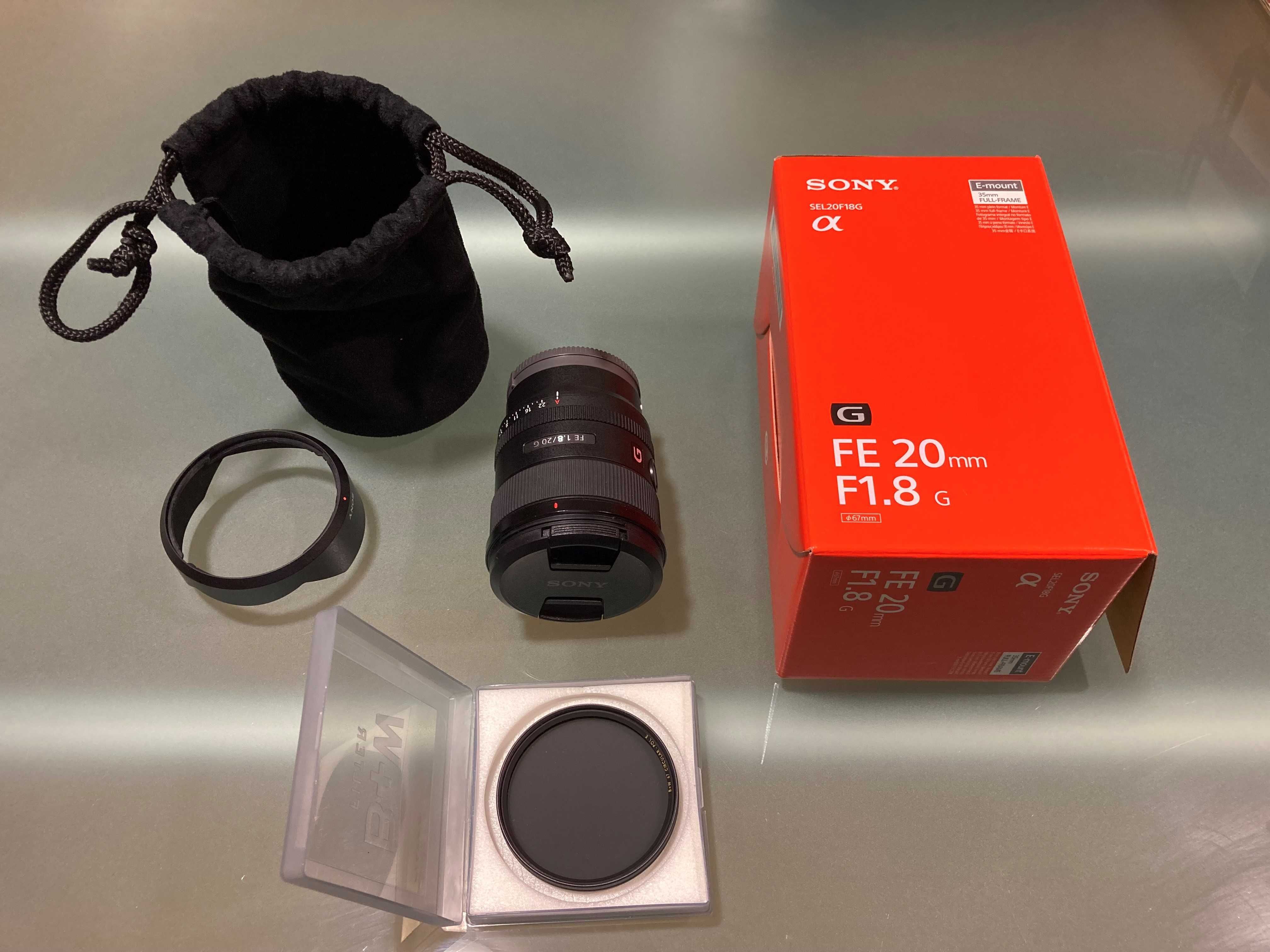 Objectiva Sony FE 20mm F1.8 G