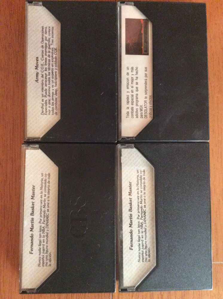 Cassetes jogos MSX