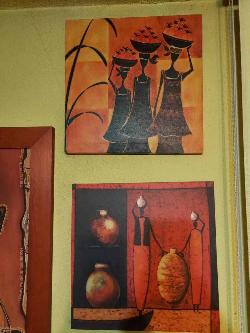 Obrazy motyw afrykański. Płótno, drewno