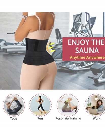 Pas modelujący taśma modelująca sylwetkę wyszczuplający 4 metry czarny