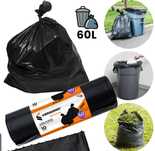 Worki czarne super mocne 60l 100sztuk