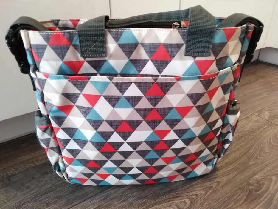 Torba do wózka Skip Hop Duo Signature Triangles mata przewijak