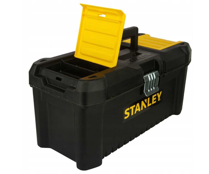 skrzynka essential 16' zatrzaski metal stanley na akcesoria okazja fv
