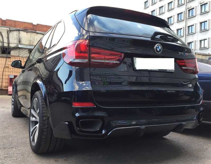 насадки на выхлоп глушитель BMW X5 F15 13-18г насадки M Paket Черные