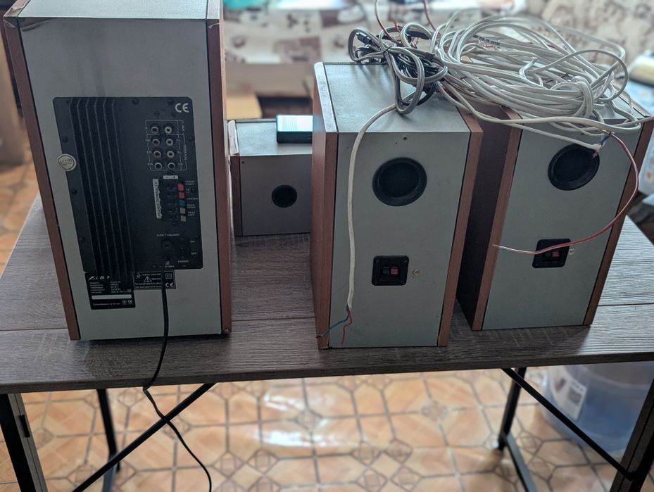 Система 5.1+аудіокарта+кабеля