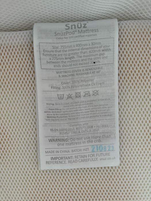 Łóżeczko dostawne SnuzPod 4