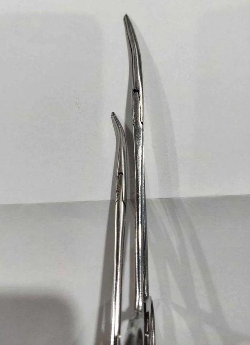 Kleszcze hemostatyczne zagięte – stal chirurgiczna, komplet 2 szt.
