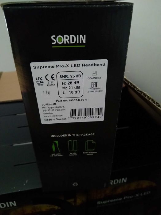 Ochronniki słuchu aktywne Sordin Supreme Pro-X LED Camo